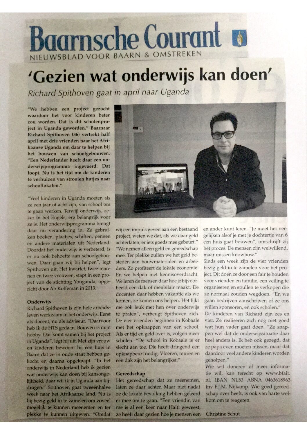 Read more about the article Ploegactie: Wegen voor Uganda
